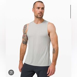 NWT Lululemon Men’s Fast and Free Tank - Heathered Vapor
